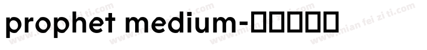 prophet medium字体转换